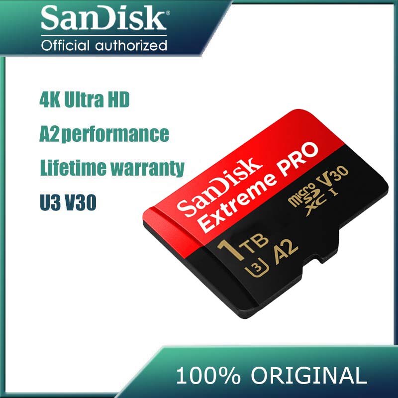 SanDisk Micro SD Extreme PRO 1 ׶Ʈ 400GB 256GB 128GB 64GB U3 V30 A2 32GB A1 ÷ ޸ ī TF ī 4K MicroSD ī